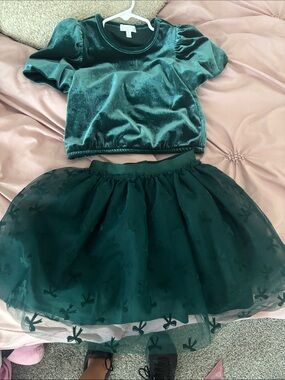btween Emerald Green Velvet Top
